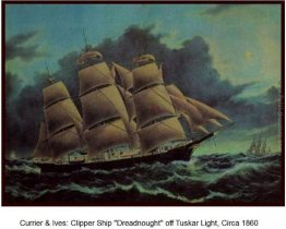 Clipper veloce (Packet) nave, Dreadnought, sotto il capitano Sam