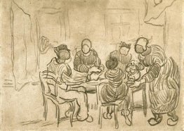 Sketch del dipinto "I mangiatori di patate"
