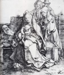 La Sacra Famiglia con San Giovanni, la Maddalena e Nicodemo