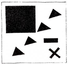 Gruppo Suprematic utilizzando il triangolo