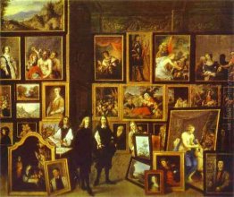 Arciduca Leopoldo Guglielmo nella sua Pinacoteca, con l'artista