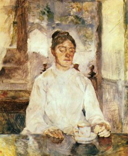 Madre dell'artista, la contessa Adèle de Toulouse Lautrec a cola