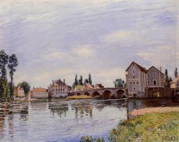 Il Loing scorre sotto il ponte di Moret