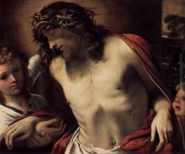 Cristo portando la corona di spine, sorretta da angeli