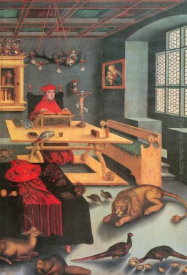 Alberto di Brandeburgo, come San Girolamo nel suo studio