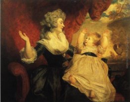 Georgiana, Duchessa del Devonshire, con il suo bambino figlia La