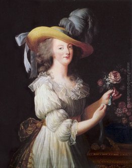 Maria Antonietta in un abito di mussola