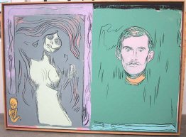 Madonna e Autoritratto con il braccio di Scheletro (dopo Munch)