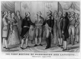 Primo incontro di Washington e Lafayette