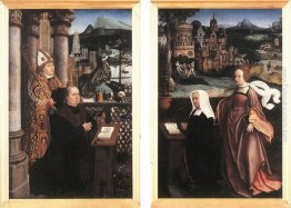 Donatore con San Nicola e sua moglie con San Godelina