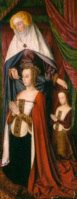 Sant'Anna presenta Anna di Francia e sua figlia, Suzanne di Borb