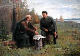 Lenin e Stalin durante l'estate del 1917