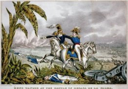Genl. Taylor nella battaglia di Resaca de la Palma