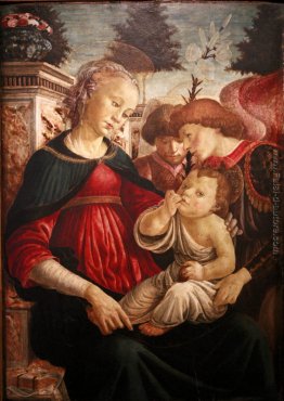 Vergine e il bambino con due angeli