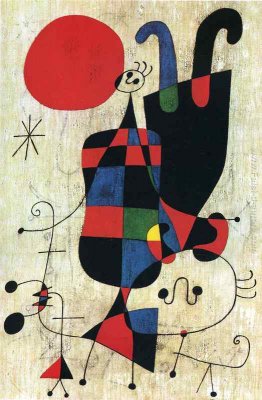 Figure e cane di fronte del Sole