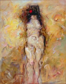 Donna Artista, nudo, in piedi