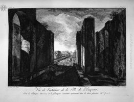 Vista degli edifici presa dall'ingresso della città di Pompei