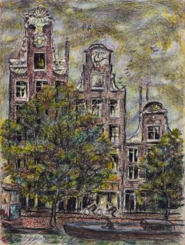 View from Hotel Window, Prinsenstraat Amsterdam, Olanda