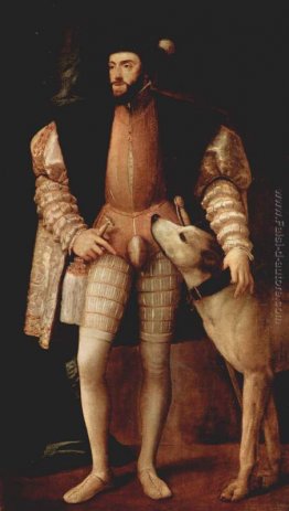 Ritratto di Carlo V con il cane