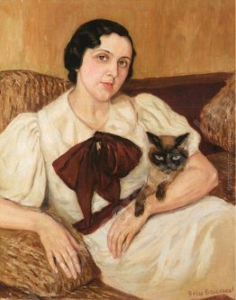 Donna con il gatto