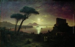 Il golfo di Napoli dal notte di luna
