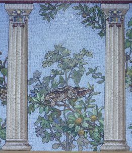 Mosaico - Sala da pranzo sala della biblioteca di Sainte-Barbe,