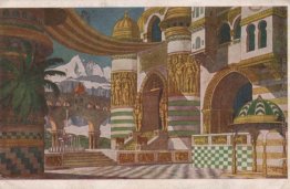 Palazzo di Chernomor. Schizzi di paesaggi per Ruslan di Mikhail