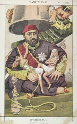 Sovrani No.50 Caricatura di Sultan Abdul Aziz di Turchia