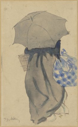 Donna con l'ombrello
