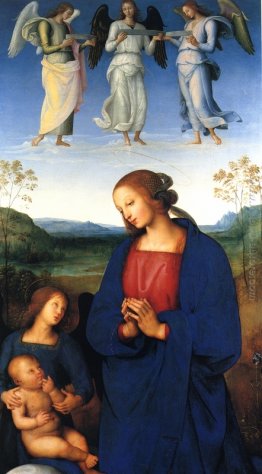 La Vergine col Bambino e un angelo