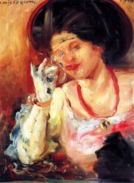Donna con un bicchiere di vino