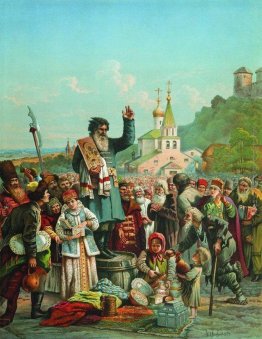 Proclamazione di Kuzma Minin a Nizhny Novgorod nel 1611