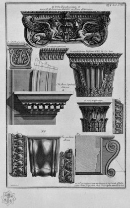 Capitelli e arco speciale (Villa Borghese, l'Arco di Settimio Se