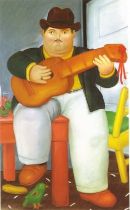 Uomo con una chitarra