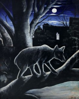 Un orso in una notte di luna