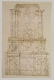 Design per Giulio II tomba (prima versione)