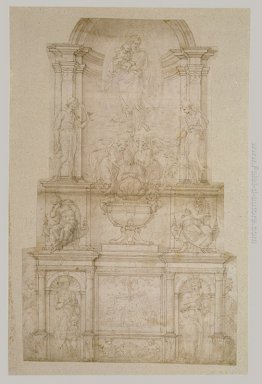 Design per Giulio II tomba (prima versione)