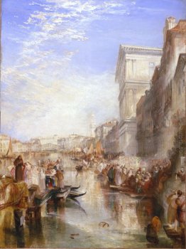 La scena del Canal Grande, una strada a Venezia