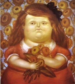 Donna con i fiori
