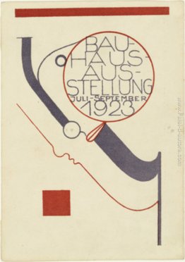 Cartolina per l'Esposizione Bauhaus (Postkarte für die Bauhaus-A