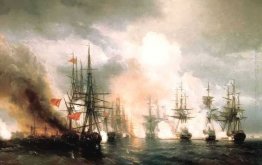 Russo-turca del Mar Battaglia di Sinope il 18 novembre 1853