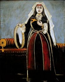 Donna georgiana con tamburello