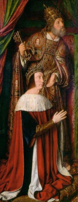 Pietro II de Beaujeu di Borbone con San Pietro - ala sinistra de