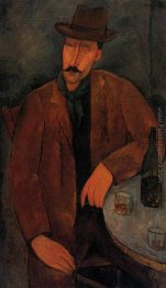 L'uomo con un bicchiere di vino