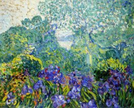 Paesaggio con Violet Iris