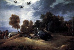 Heron caccia con l'arciduca Leopoldo Guglielmo