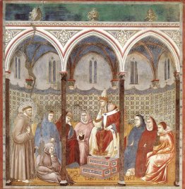 San Francesco predica un sermone a papa Onorio III