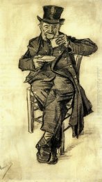 L'uomo orfano con Cappello a cilindro, Caffè Bere