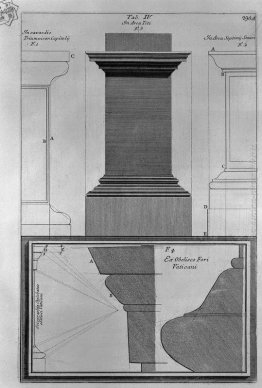 Dettagli architettonici degli archi di Tito e di Settimio Severo