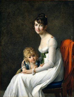 La signora Jeanne Desbassayns de Richemont e suo figlio, Eugène